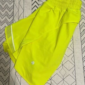 lululemon Neon Yellow Skort NWOT